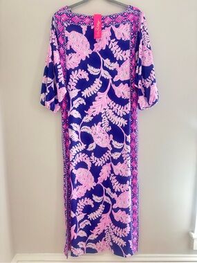 Lilly Pulitzer Navy (SILVA Maxi dress) new w/ tags (loose fit)